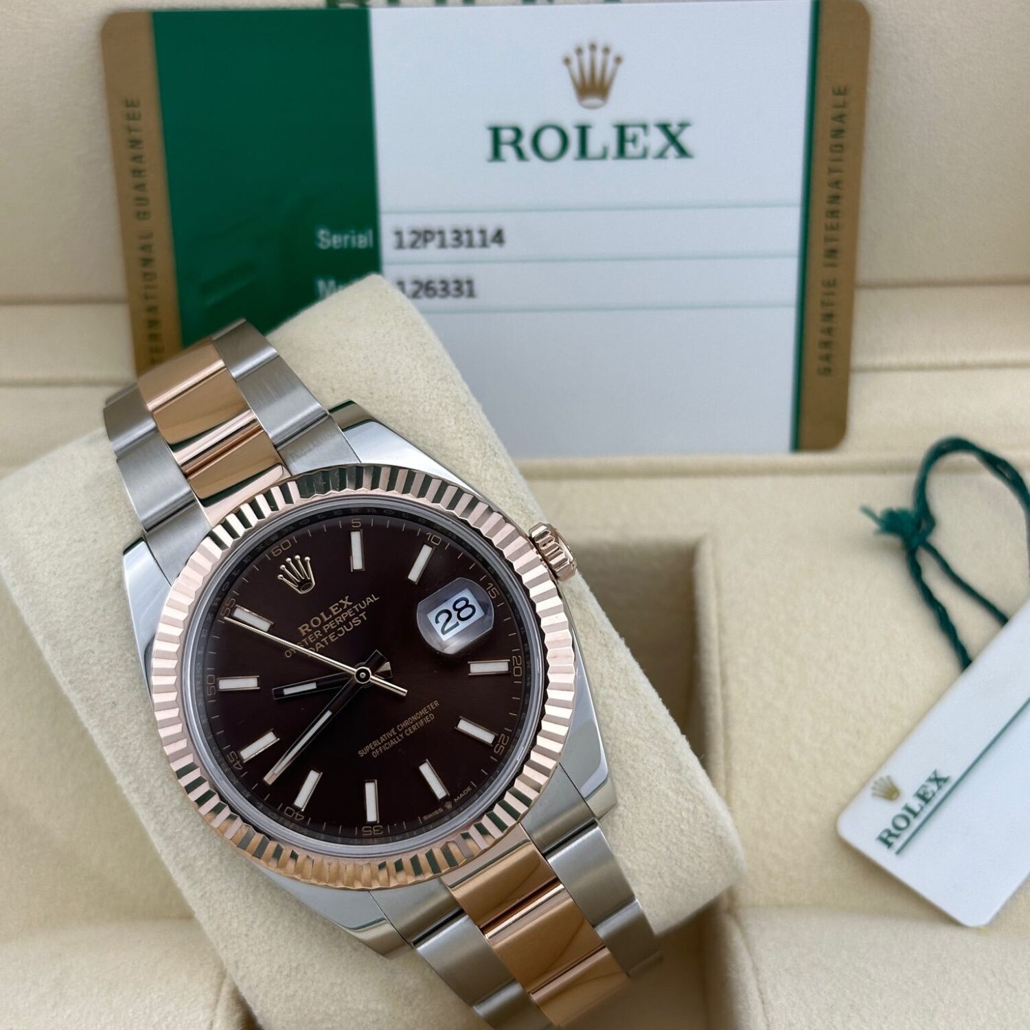 Rolex Datejust Chocolate Dial 41mm 126331