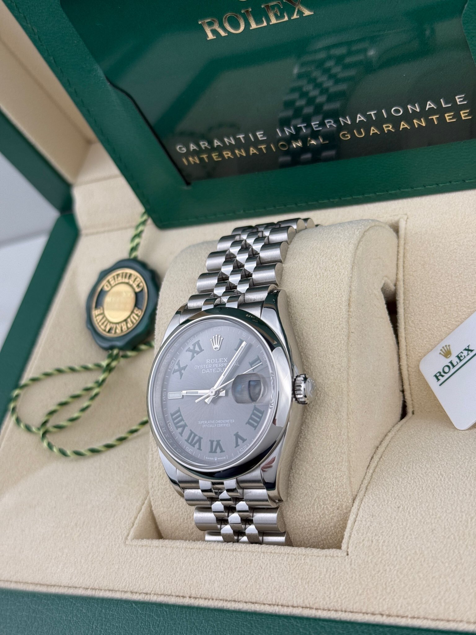 Rolex Datejust Wimbledon Dial 36mm 126200 - Image 4