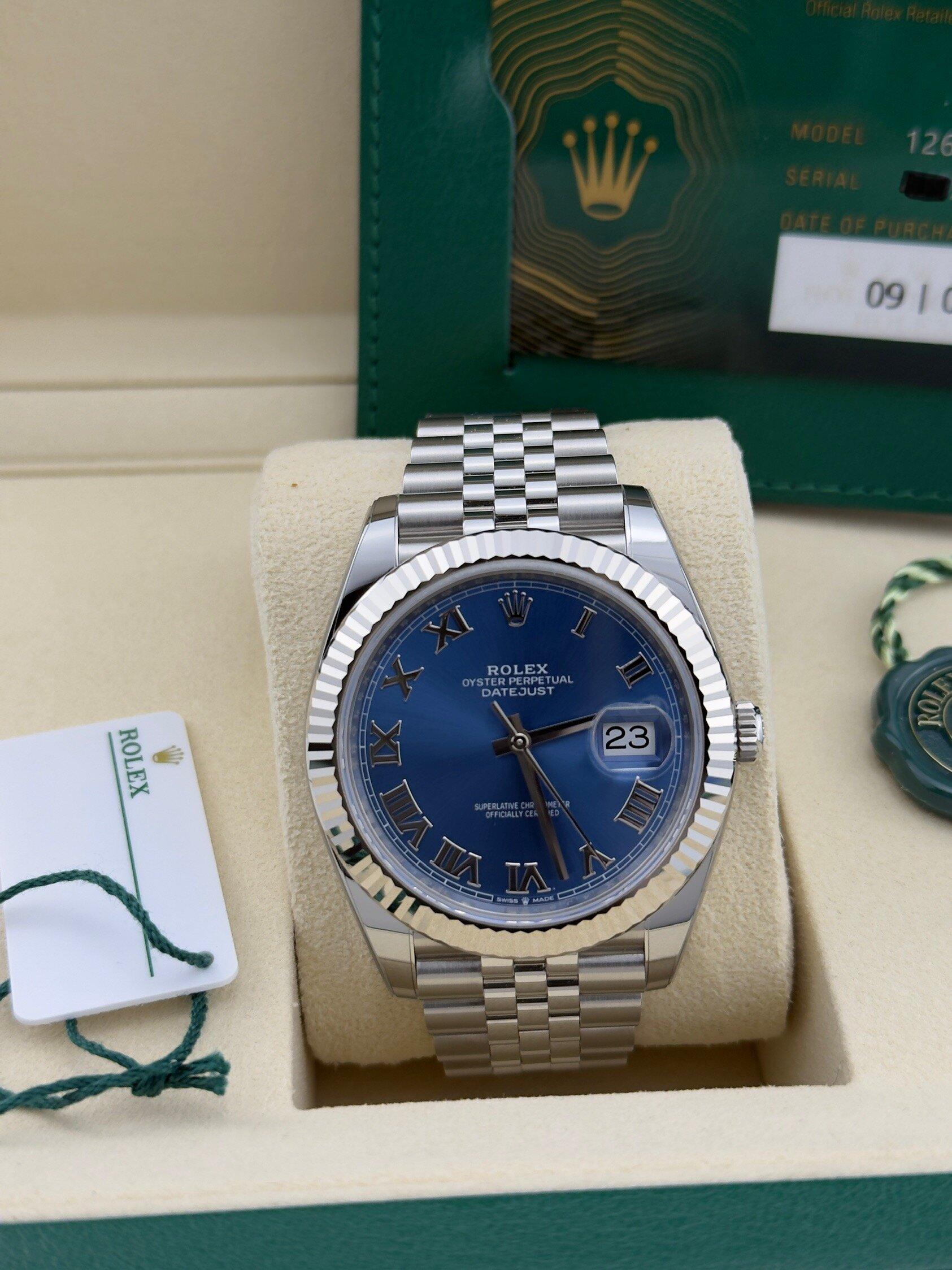 Rolex Datejust Blue Roman Dial 41mm 126334 - Image 2