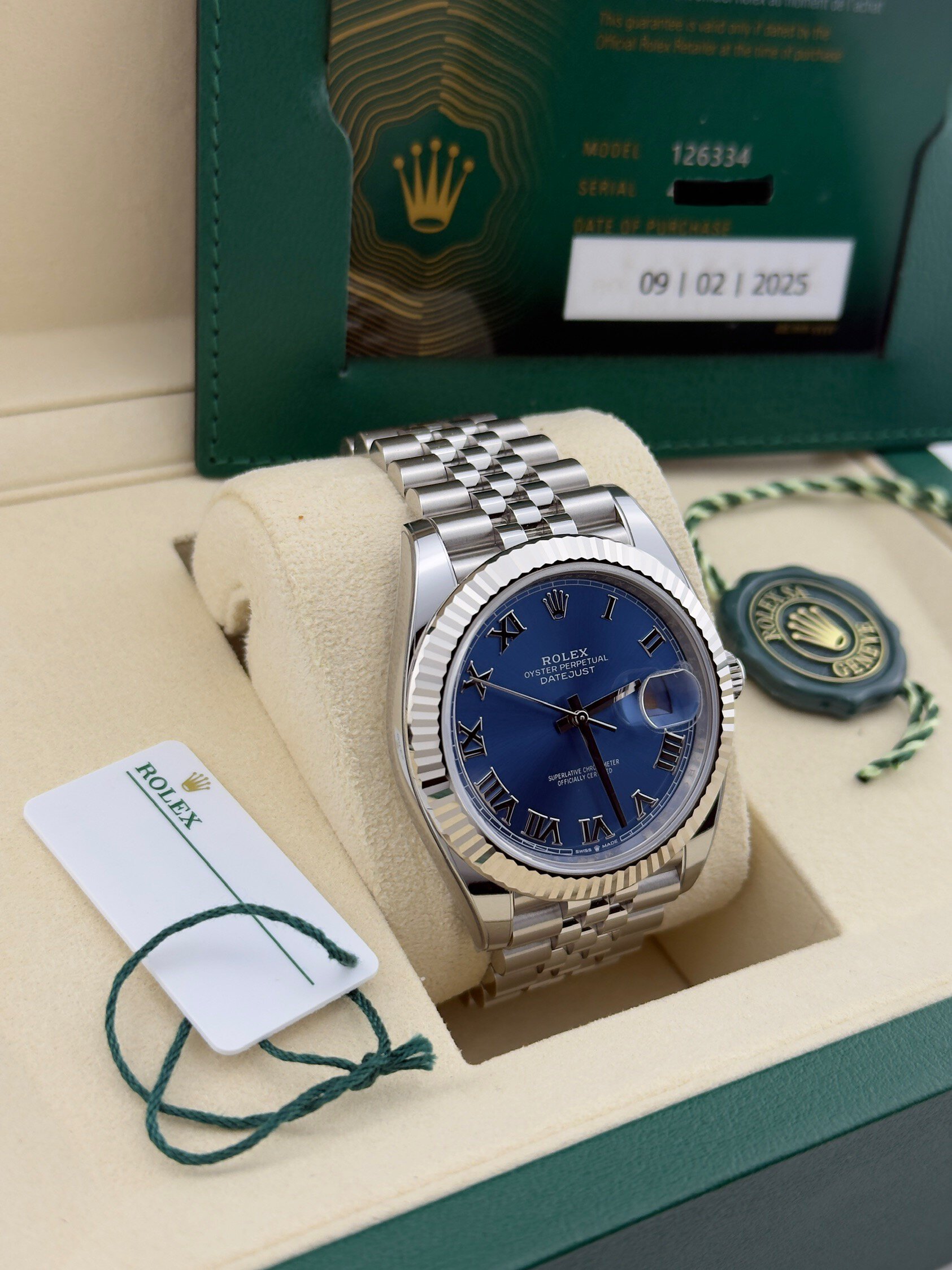 Rolex Datejust Blue Roman Dial 41mm 126334 - Image 3